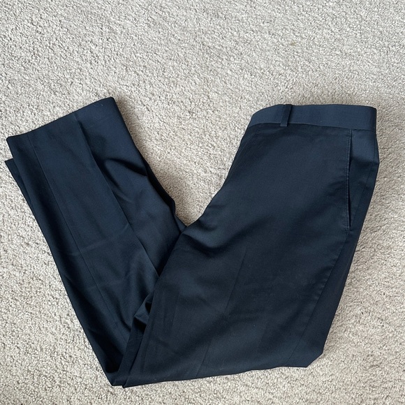 Banana Republic Navy Tailored Fit Trousers - Picture 4 of 5